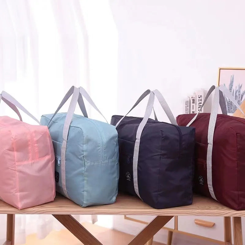Foldable Travel Airplane Packing Bag Large Capacity Clothes & Quilt Organizer Multifunctional Moving Luggage Sack Qme