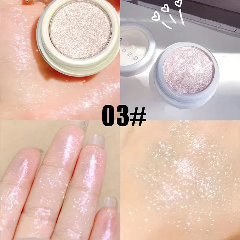 Shimmer Glitter Mashed Potatoes Highlighter Shine Makeup Gel Face Qme