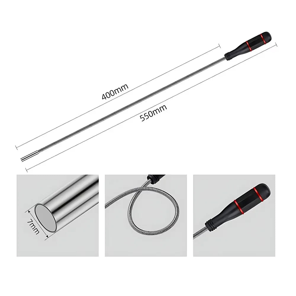 1pc Mini Portable Telescopic Magnetic Magnet Pen Handy Tool Capacity For Picking Up Nut Bolt Extendable Pickup Rod Stick Qme 1 LB Flexible