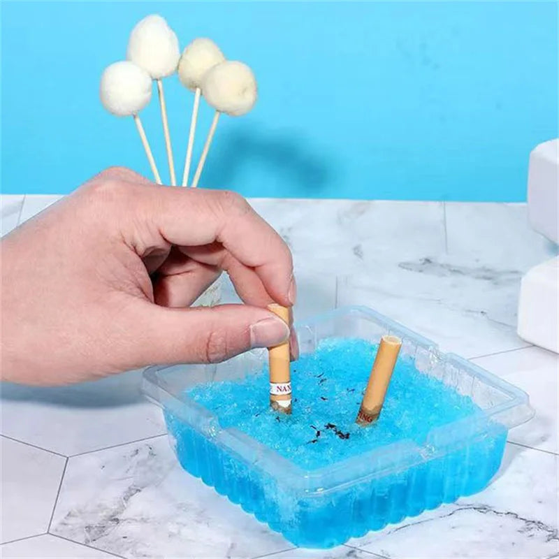 Disposable Ashtray Prevent Ash Remove Odor Water Soluble Film Smoke Qme Default Title