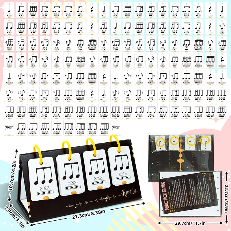 Music Enlightenment Learning Cards Note Instrument Rhythm Cognition Qme