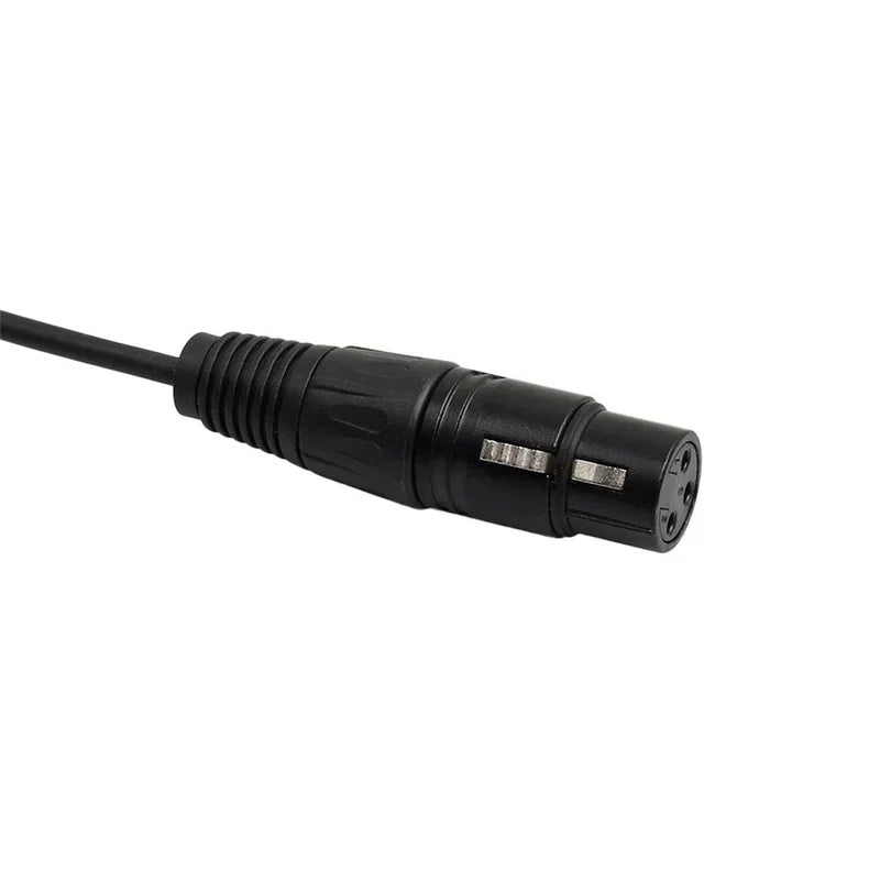 Audio Y Splitter Cord Line for Mixer Recorder, 3Pin XLR 1 Male To 2 Female Audio Extension Cable Qme