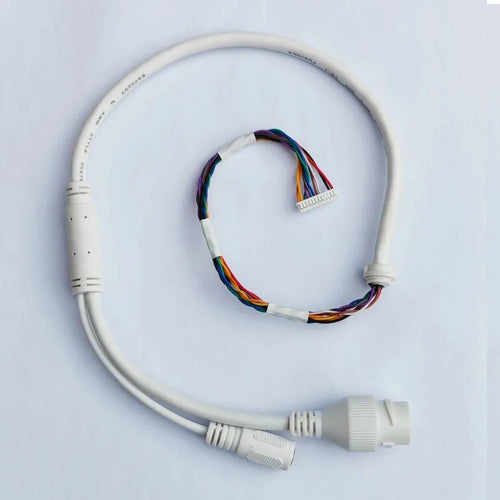 3PCS Network Camera Tail Cable 10 Pin 10 Core POE for Gun Dome Camera 10P10C Connector Cord Qme