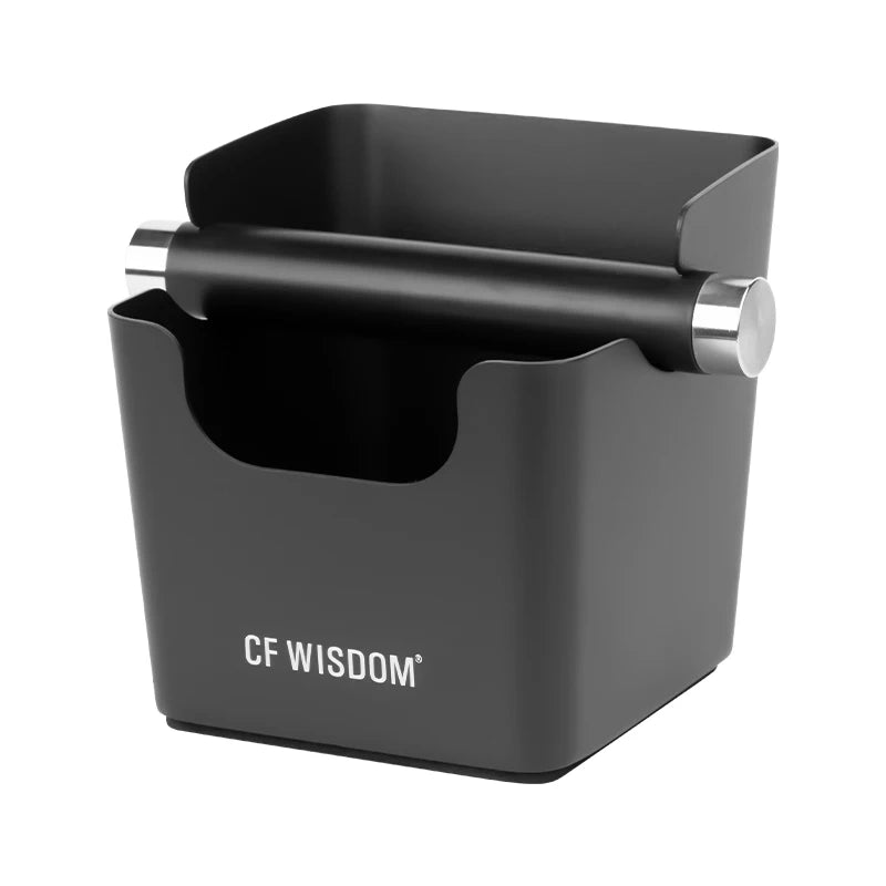 CF WISDOM Coffee Knock Box Espresso Grounds Bin Durable Anti-slip Qme