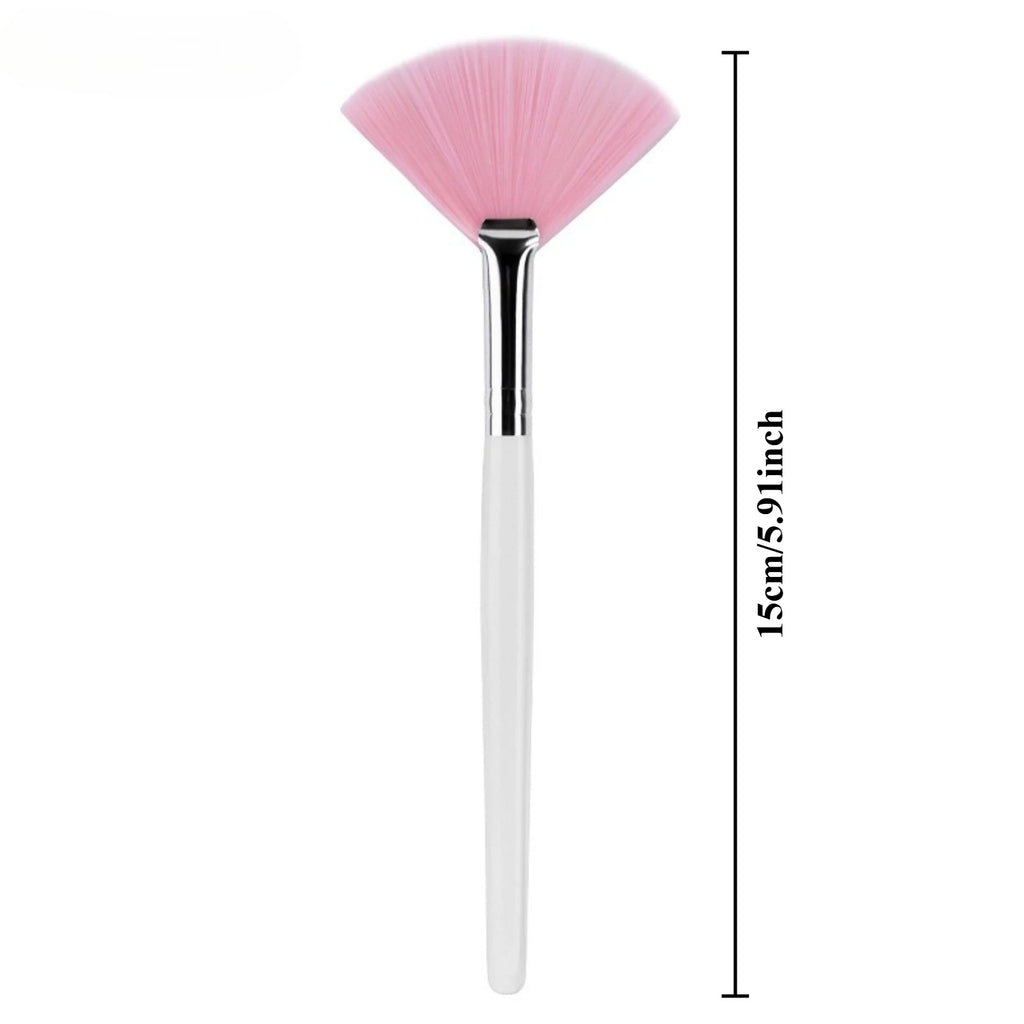 DIY Soft Fan Brush Face Mask Brushes Silicone Applicator Glycolic Qme Pink