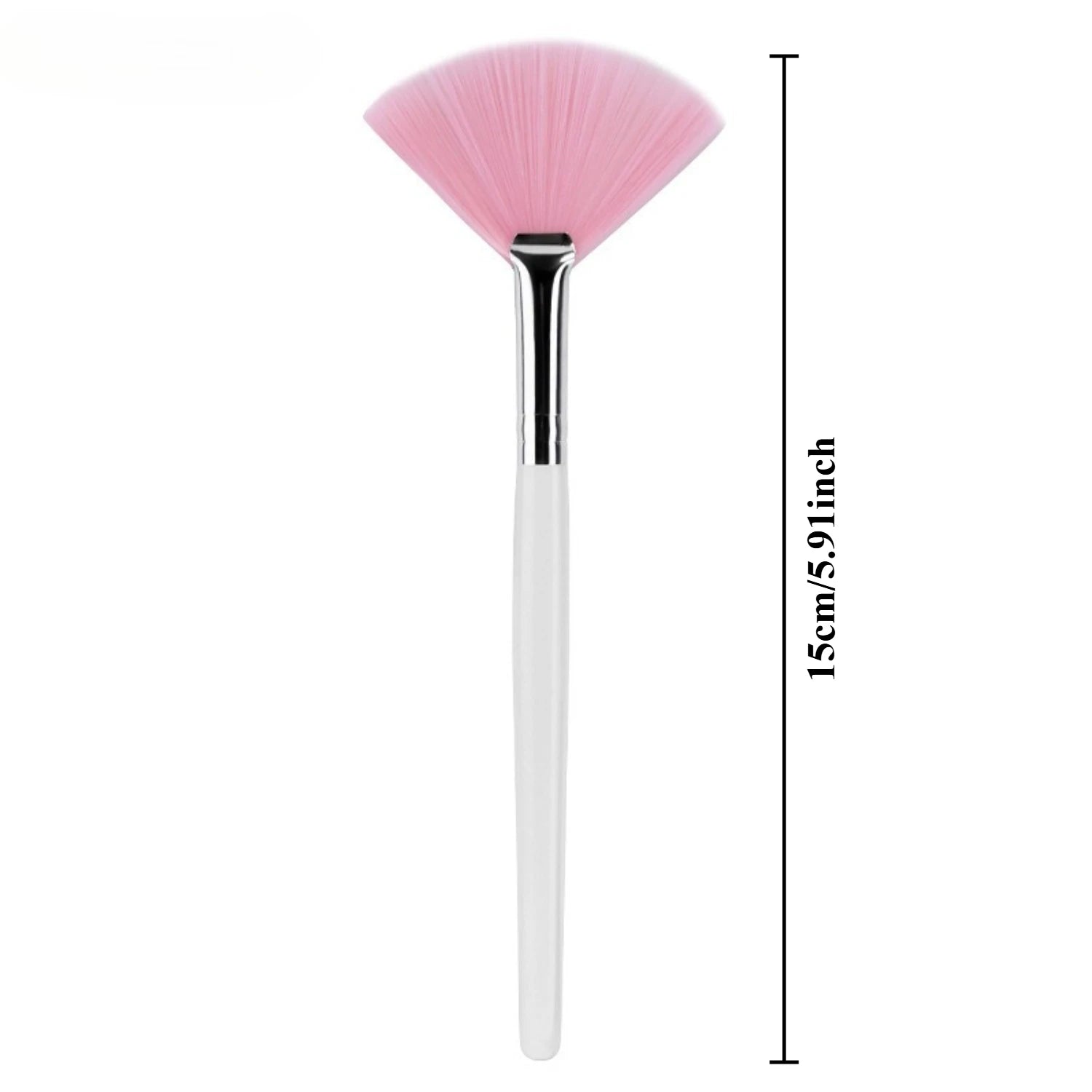 DIY Soft Fan Brush Face Mask Brushes Silicone Applicator Glycolic Qme Pink