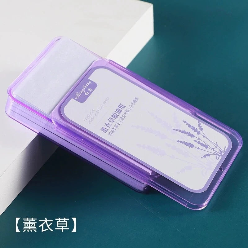 300PcsFace Oil Absorbing Paper Summer Oil Control Wipes Absorbing Sheet Oily Paper Face Cleansing Makeup Tool Face Oil Blotting Qme 300pcs Lavender