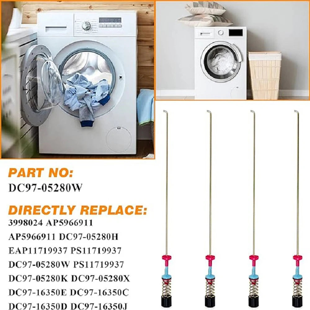 4pcs Rv Washing Machine Damper Suspension Rod Washer Damper Suspension Rod Qme