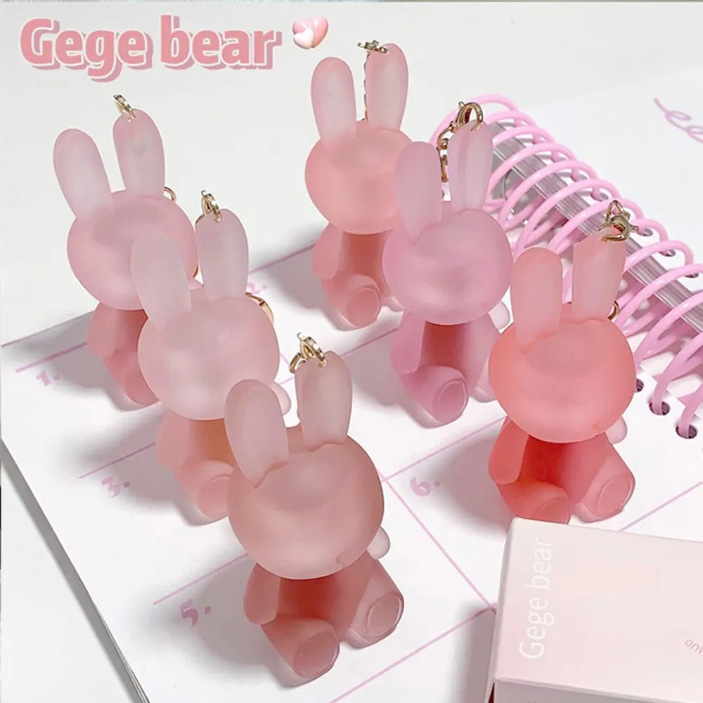 Gege Bear Rabbit Lip Glaze, Matte Velvet Lip Clay Long-lasting Color Non-drying Lipstick Qme