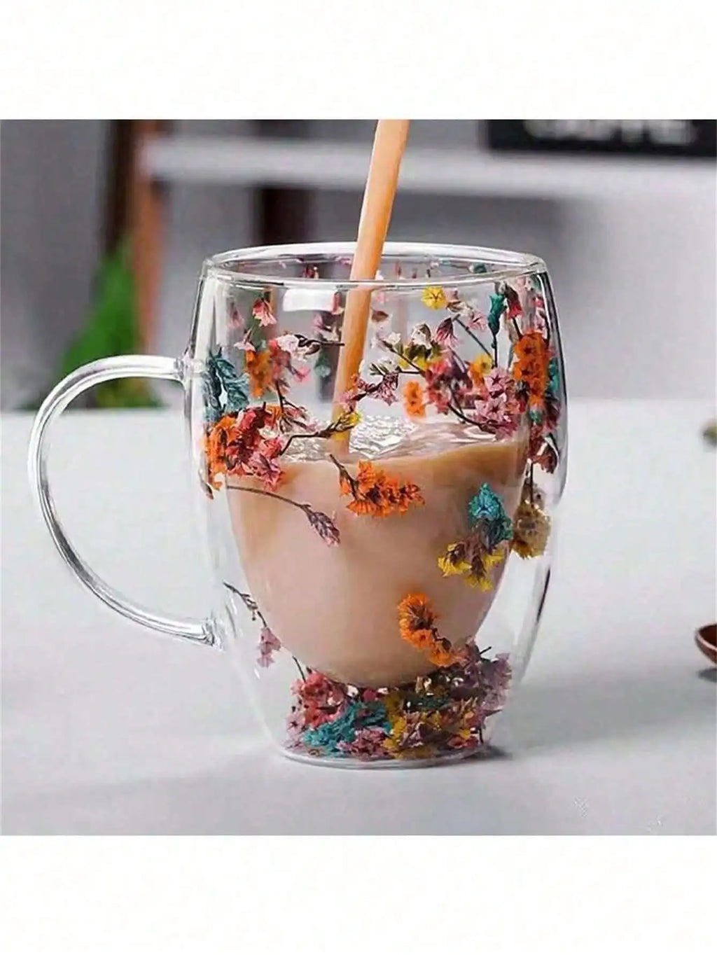 Double-layer Heat-resistant Glass Coffee Cup Beautiful Choice Made Qme