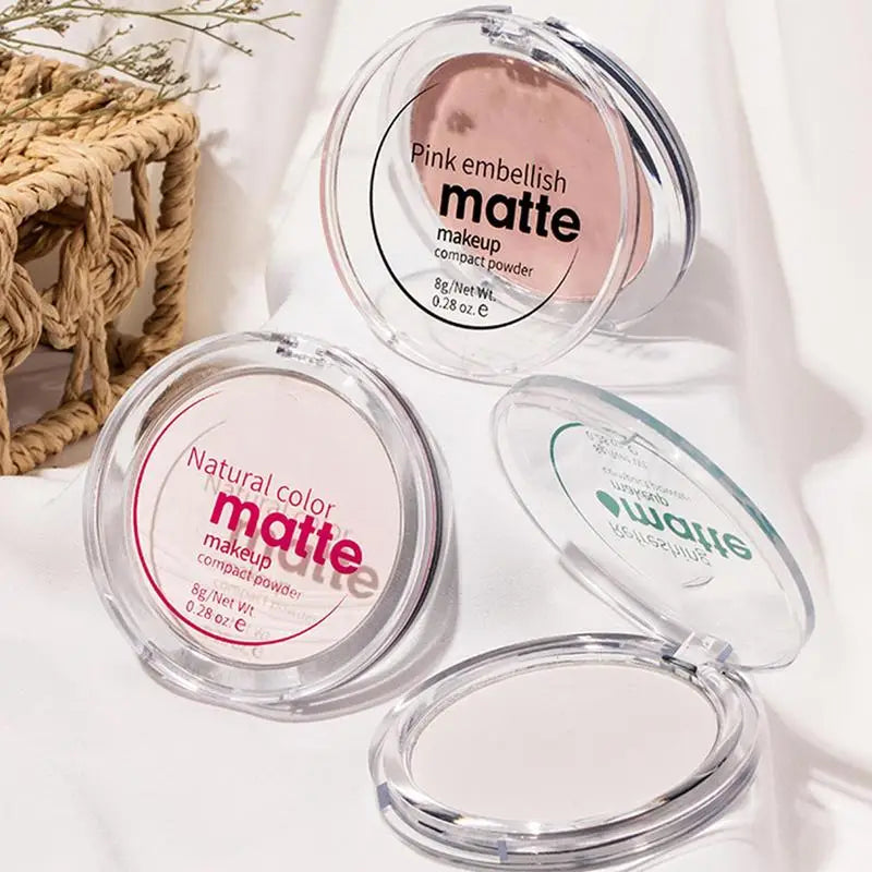 Make Up Face Powder Pressed Brighten Oil-control Nude Makeup Qme