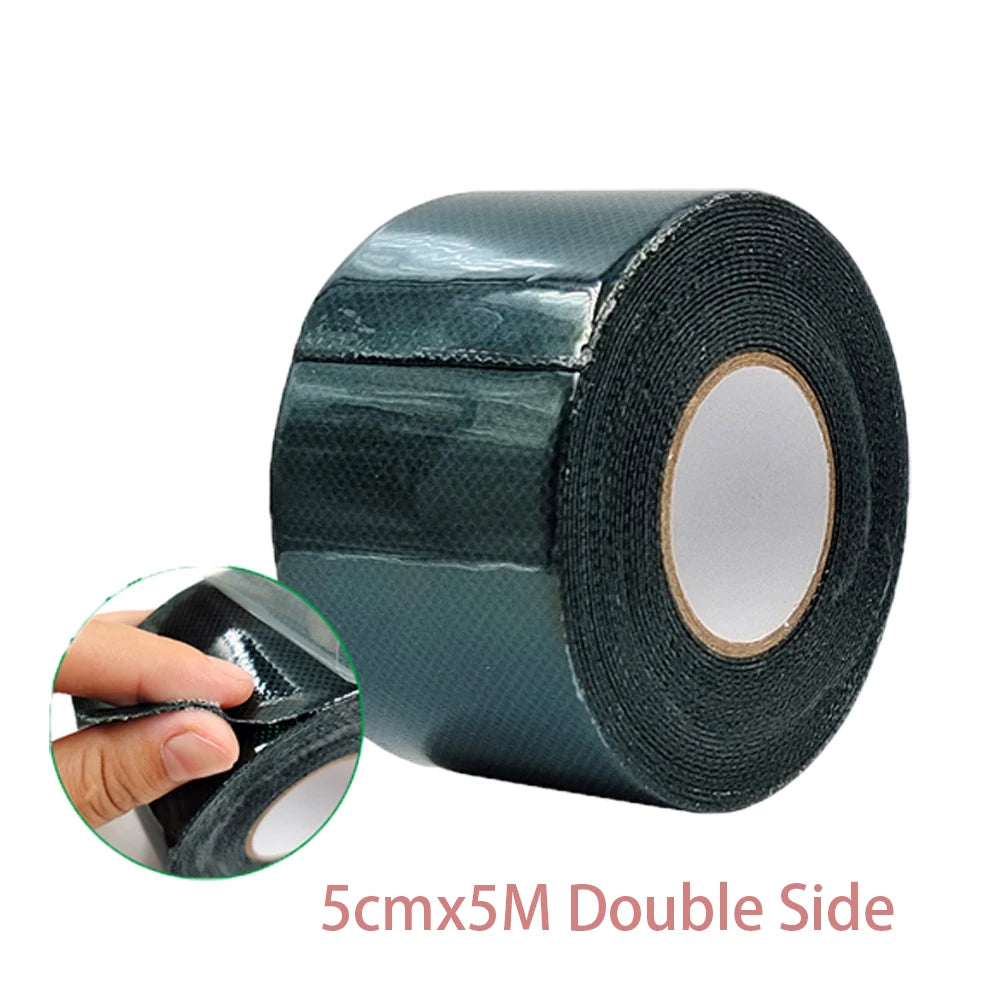 Double Side Artificial Turf Seam Tape Self-Adhesive Tape Jointing Tape High Viscosity Wear Resistant Lawn Greening Cloth Tape Qme 5m 50mm