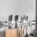 No-drill Hook Knife Holder Kitchen Wall-mounted Multi-functional Qme one size B