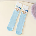 Hello Kitty Kuromi Knee-High Socks Summer Mesh Breathable Korean-Style Socks Cute Cartoon Student Over-the-Knee Socks Qme 6 2 pairs Sizes 33to