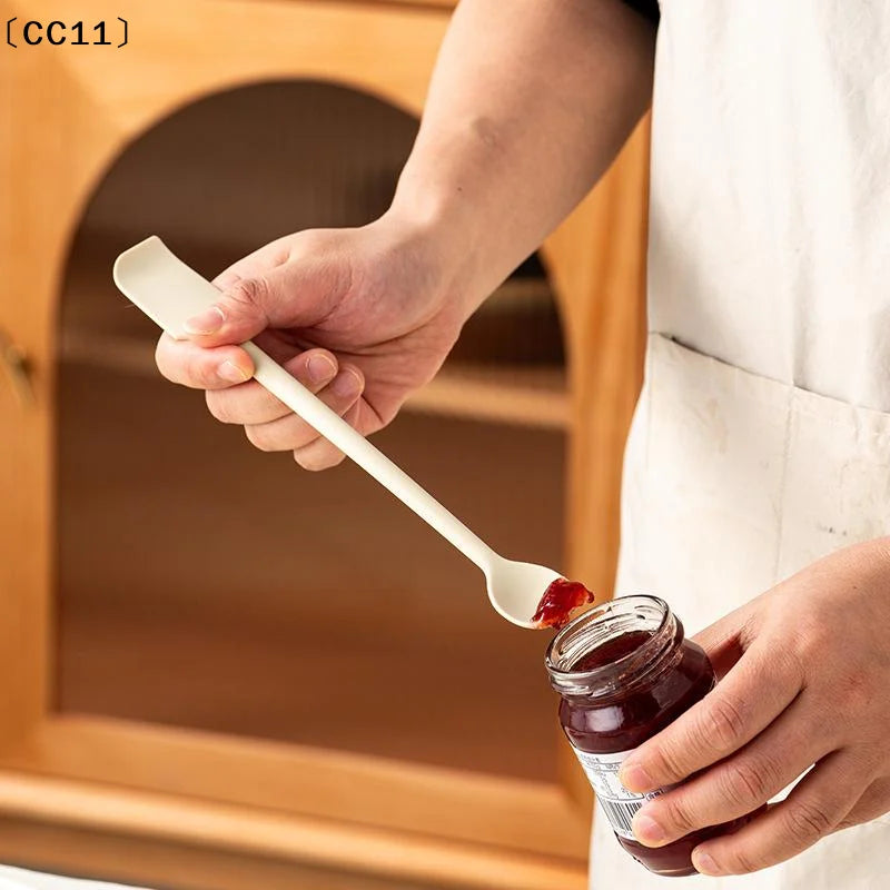 Silicone Small Spoon Jam Heat Resistant Easy Clean Non-stick Rice Qme