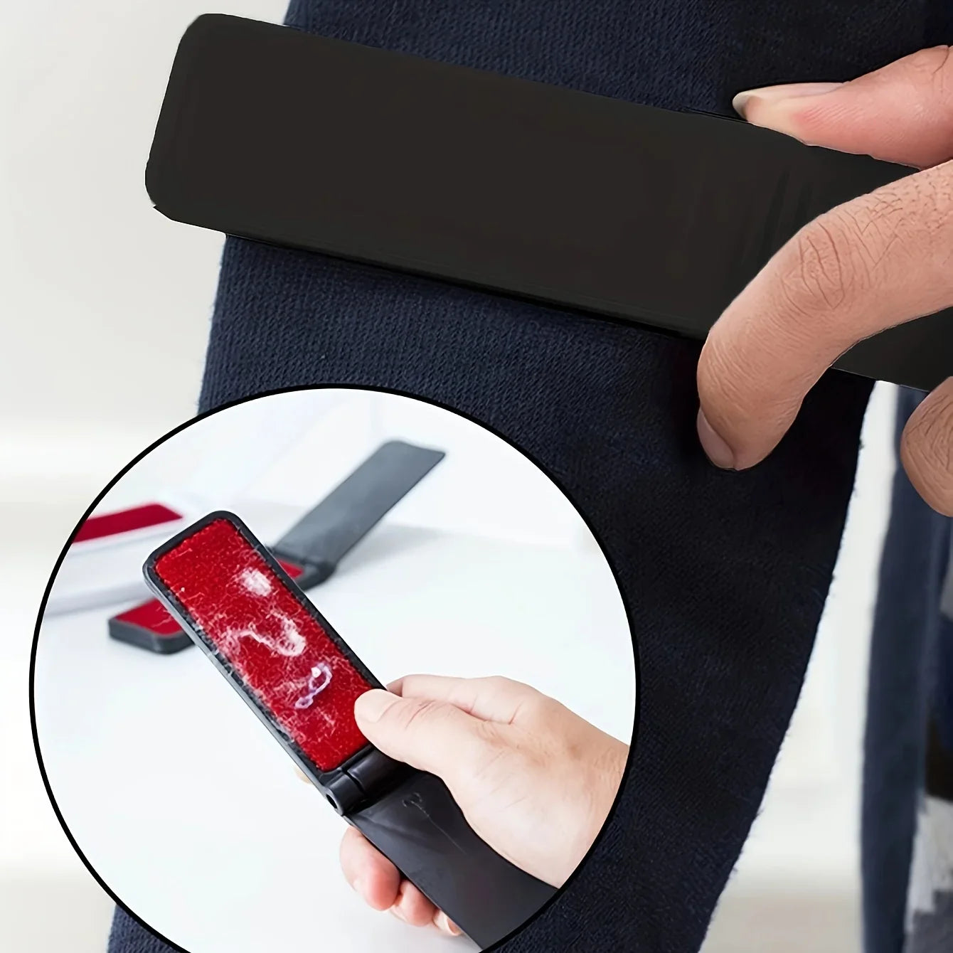 Clothing brush, clothing cleaning and folding brush - Portable dust removal brush - Suitable for sweaters and household cleaning Qme