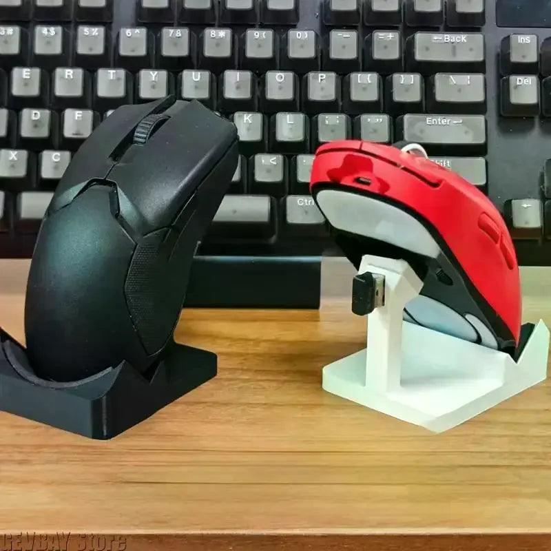 3D Printed Wireless Mouse Stand Durable Non-slip Desktop Monitor Qme