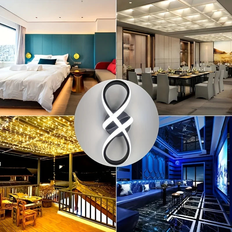 Modern LED Ceiling Light Black And White Color Forntrance Corridors Entryways Cloakrooms Balconies Indoor Decoration Lighting Qme