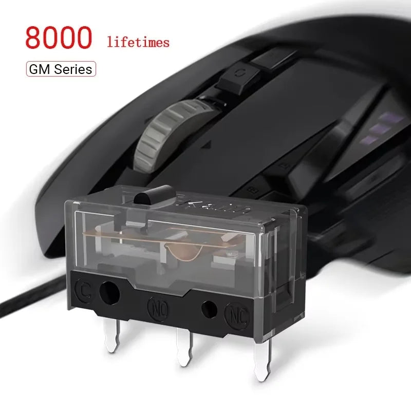Kailh Micro Switch GM8.0 Mouse Switch Esports Mouse Accessory Computer Mice Gold Contactor 80 Million Click Left Right Button Qme