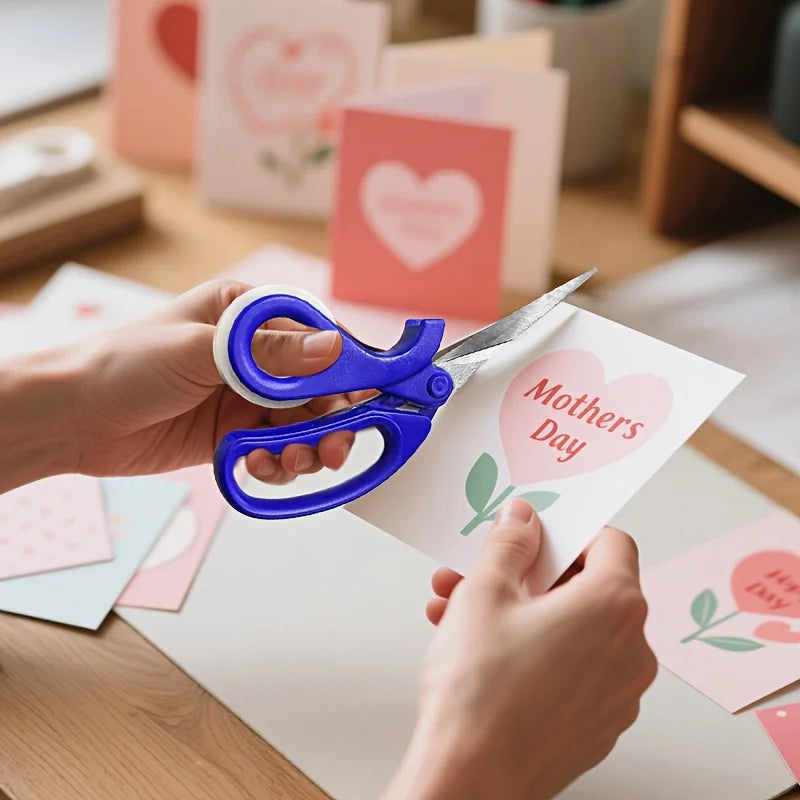 2-in-1 Scissors Adhesive Tape Dispenser Cutter - Desktop Tape Dispenser for Gift Packaging, Multi Functional Scissors with Tape Qme