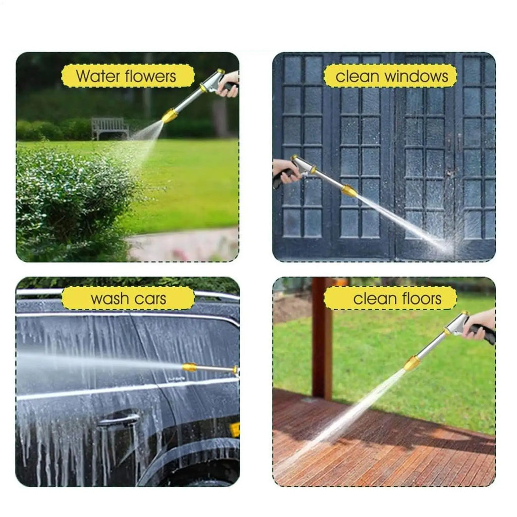 Spray Nozzles Garden Hose Heavy Duty 4 Adjustable Patterns Nozzle Qme