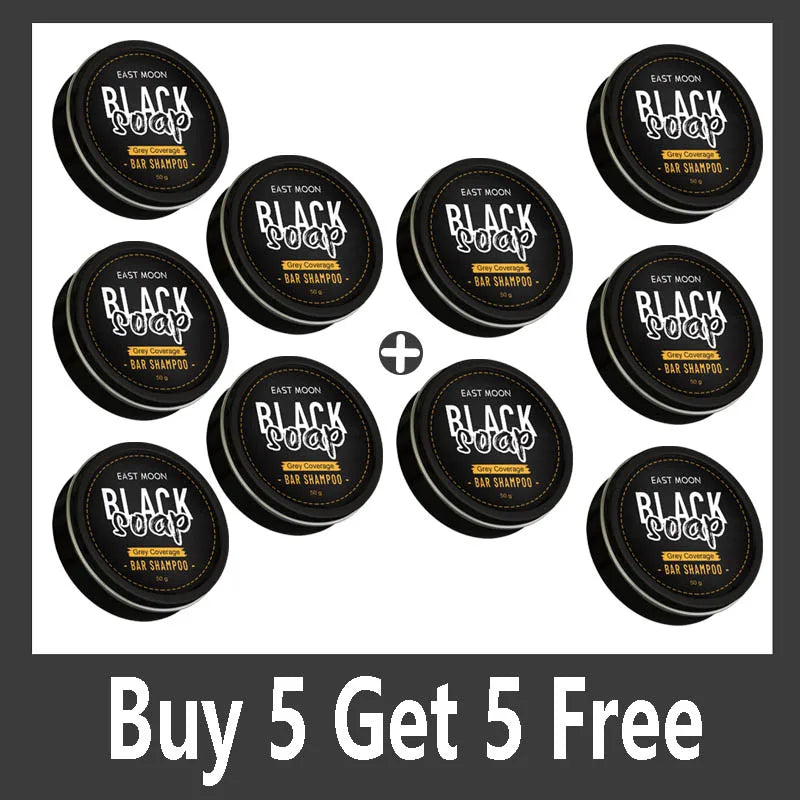 Polygonum Multiflorum Black Hair Soap Darkening Shampoo Bar Repair Gray White Color Dye Face Hair Body Shampoo For Man Women Qme Buy 5 Get 5 Free