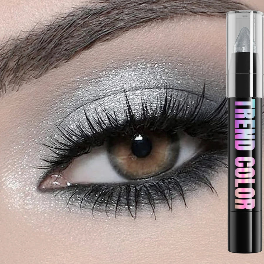 24 Colors Pearlescent Glitter Eyeshadow Eyeliner Pencil Waterproof Qme 02