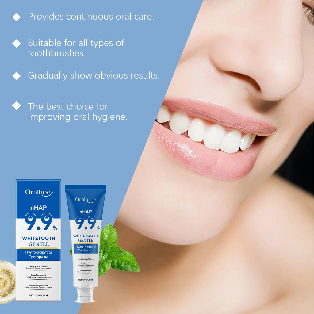 Niacinamide Teeth Whitening Toothpaste Against Caries Clean Oral Remove Stain Tartar Plaque Bright White Tooth Repair Toothpaste Qme