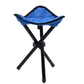 Beach Chairs Outdoor Multi Function Portable Folding Stool Triangle Qme Blue