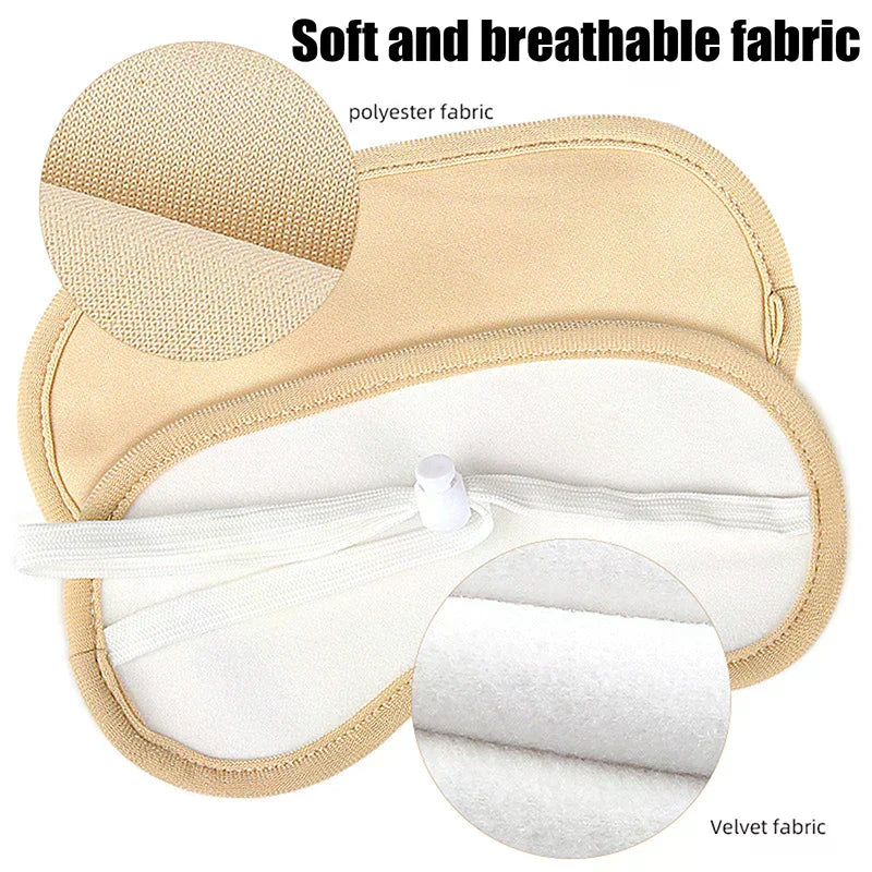 Castor Oil Wrap Reusable Organic Eye Mask Adjustable Elastic Strap Qme
