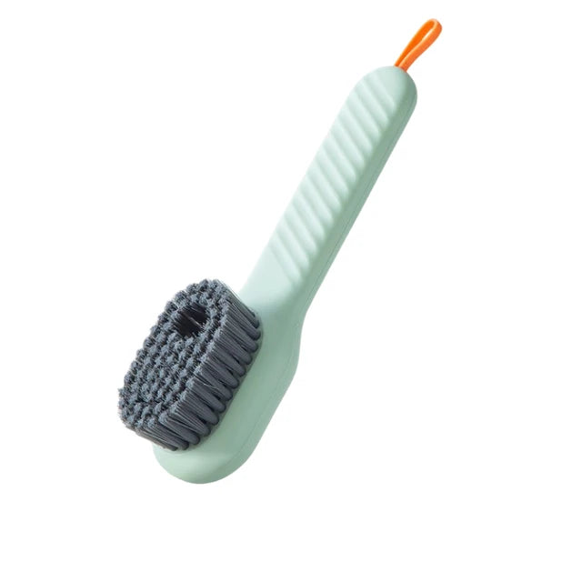 Household Soft Bristled Liquid Shoe Brush Special for Shoe Washing Long Handle Shoe Brush Clothing Brush Deep Cleaning Tools Qme 1PCS Green
