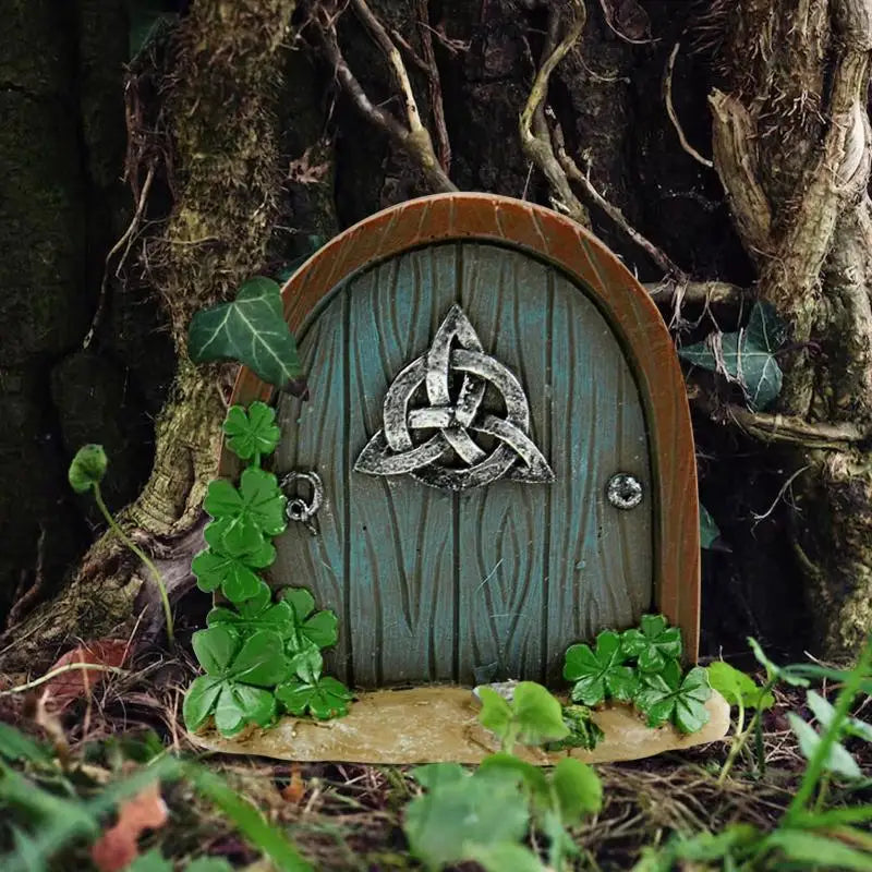 Mini Home Garden Doors Ornaments Elf Fairy Door Miniature House Decor Qme
