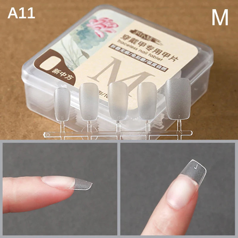 Box False Nails Press Coffin Artificial Clear Fake Nail Tips