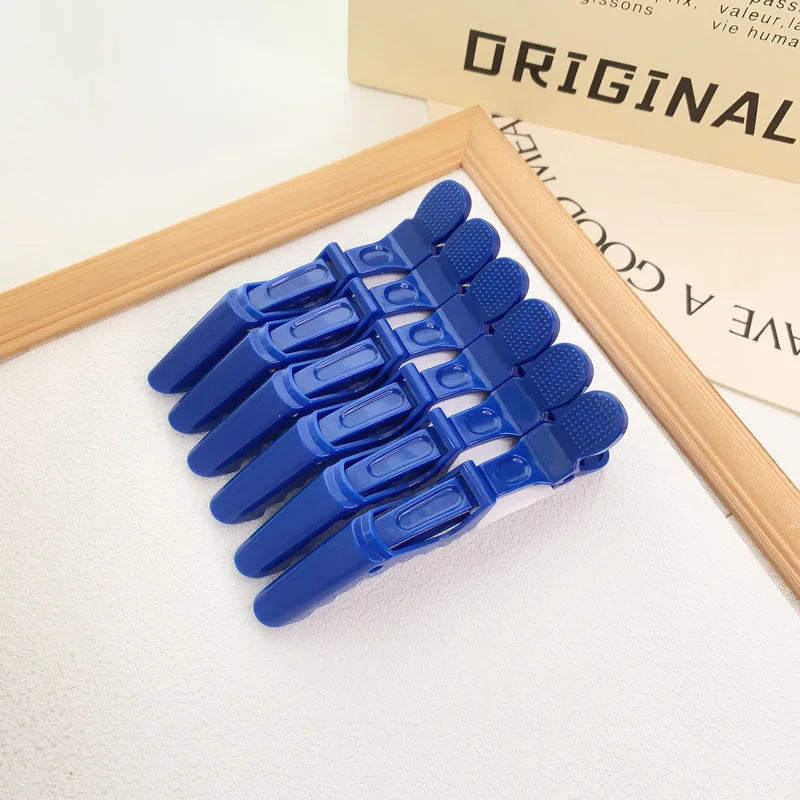 Alligator Hair Clip Hairdressing Clamps Plastic Claw Hairpins Barber Qme Blue China Mainland