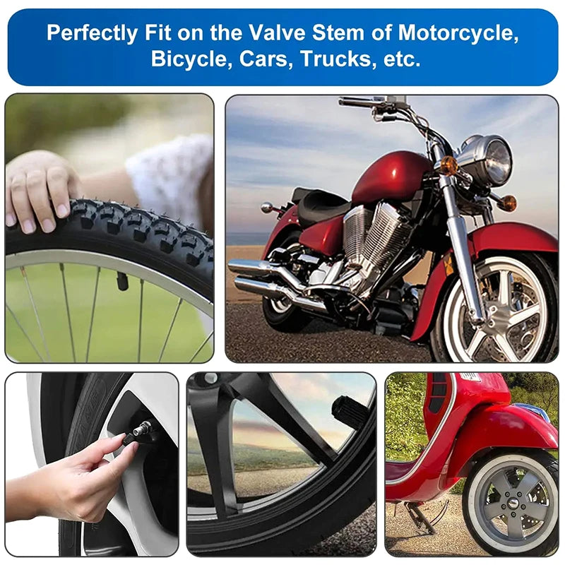 Car Motorcycles Bike Bicycle Universal Valve Cap Plastic Wheel Tire Qme