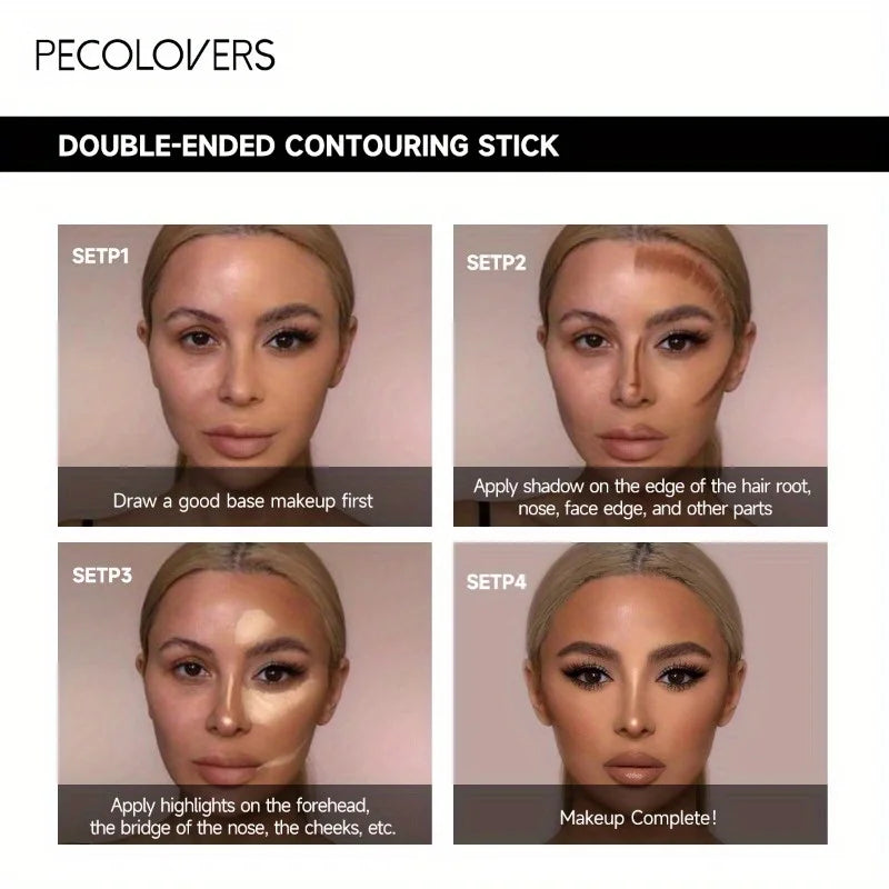 Makeup Base Foundation Cream Face Concealer Contouring Bronzer Beauty Qme