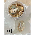 Nail Glitter Powder Manicure Feather Opal Aurora Iridescent Sparkling Qme 01