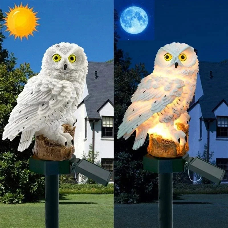 Solar Lamp Owl Animal Solar Garden Lights Solar Powered Solar Led Light Outdoor Garden Decoration Lamp Waterproof Solar Lights Qme