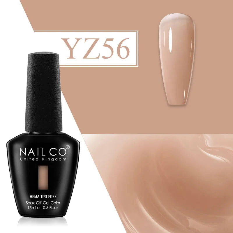 NAILCO Plum Gel Nail Polish Matte Coat Autumn Winter Semi Permanent