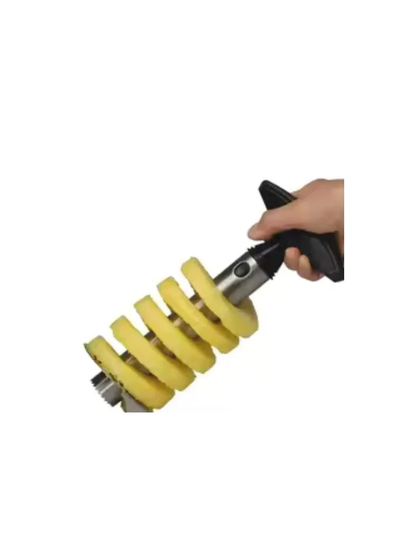 1pcs Pineapple Slicer Peeler Peeler Stainless Steel Fruit Tools Cooking Tools Kitchen Accessories Kitchen Gadgets Qme Black
