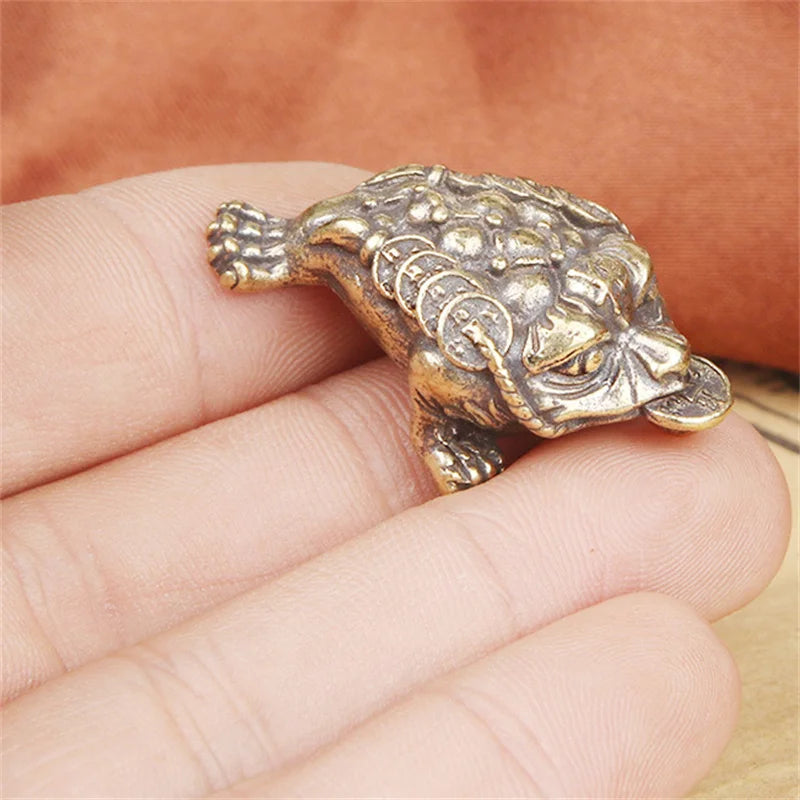 Figurine Collection Solid Mini Toad Statue Desk Decoration Antique Qme