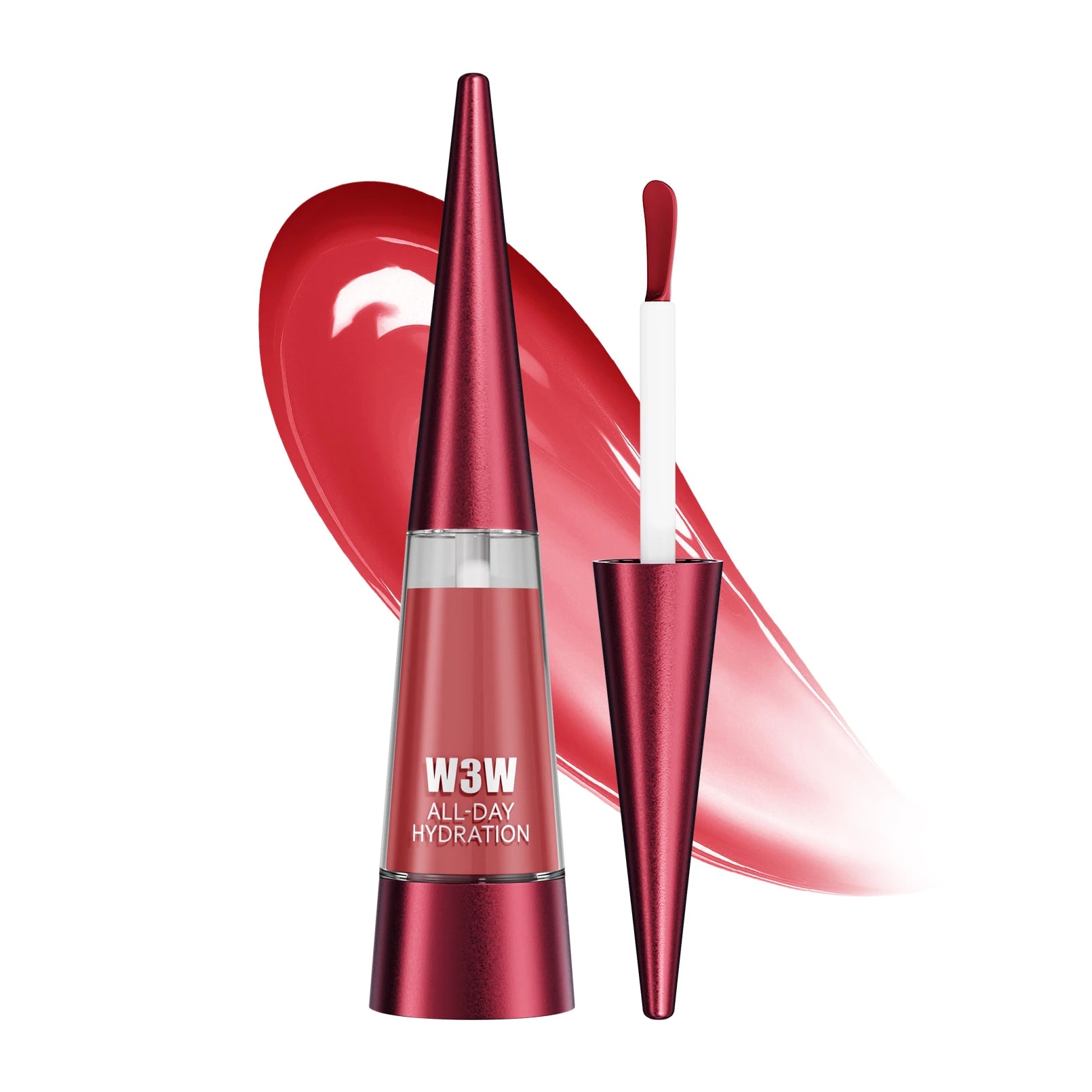 Crystal Jelly Moisturizing Lip Oil, Non-Stick High Pigment Long Lasting Lip Plumper, Plump Glossy Lip Glaze Qme W682-2