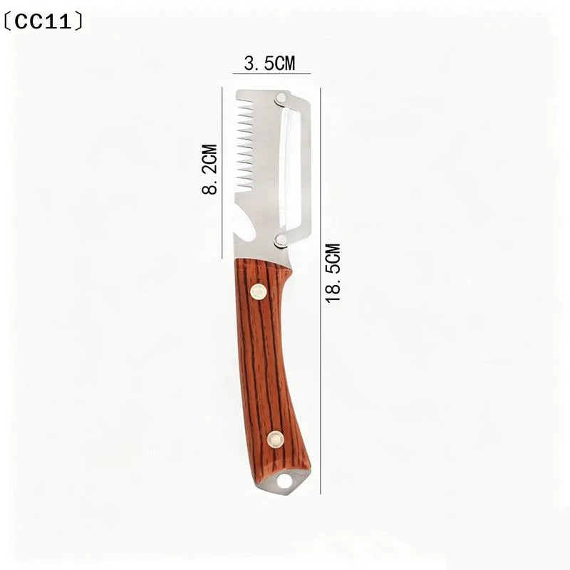 Multi-functional Vegetable Peeler Kitchen Ultra- Stainless Steel Qme