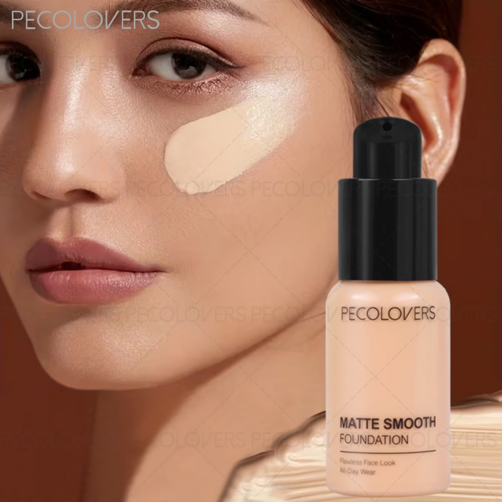 24H Oil-control Full Coverage Face Foundation Strong Concealer Light Qme