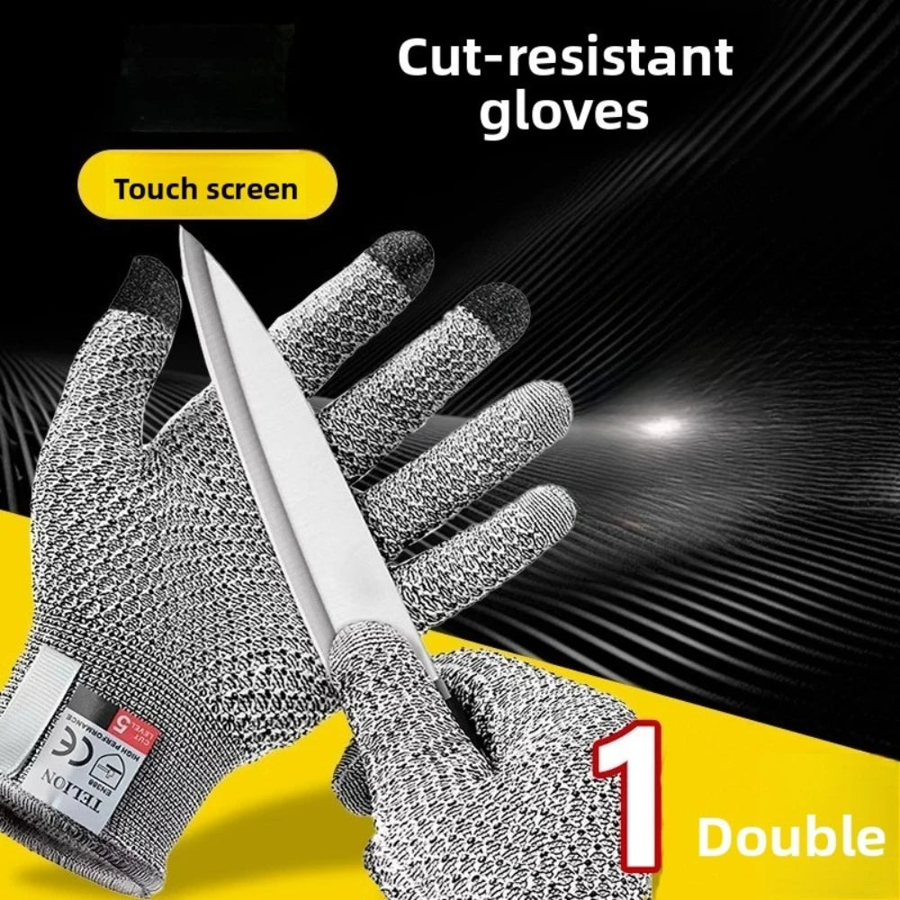1/3/5set Food Safe Touchscreen Cut Resistant Gloves Protective Safety Gear For Kitchen Fish Processing Meat Slaughter Work Qme