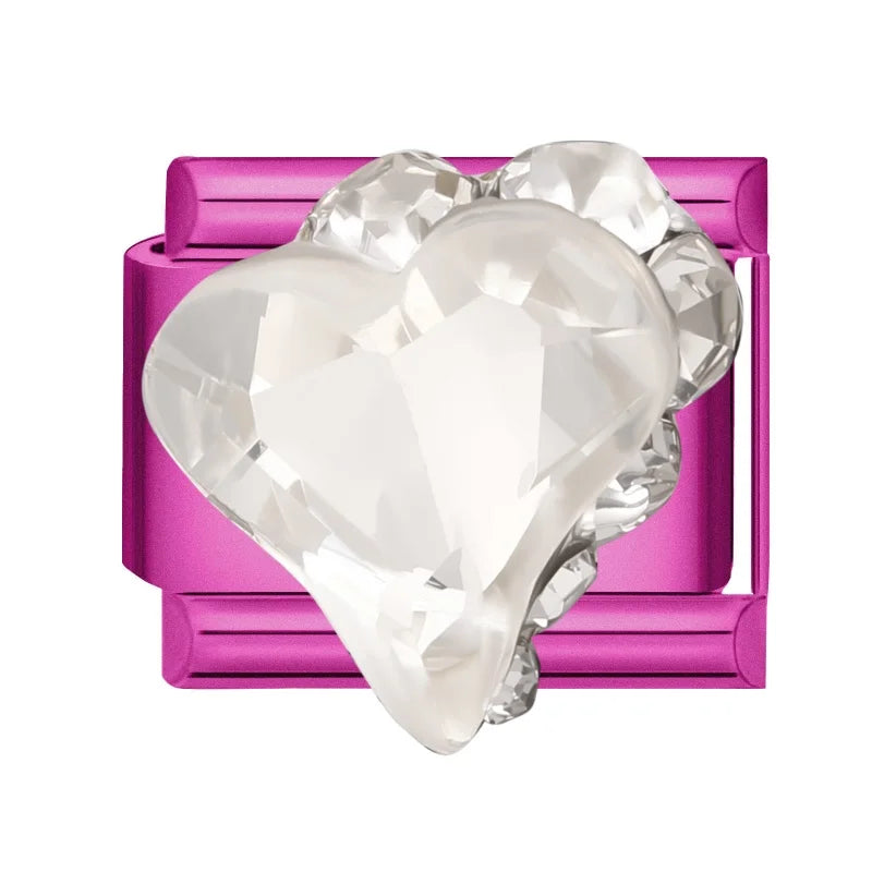 Y2K Rose Series Zircon Flower Butterfly Italian Charm Links Fit