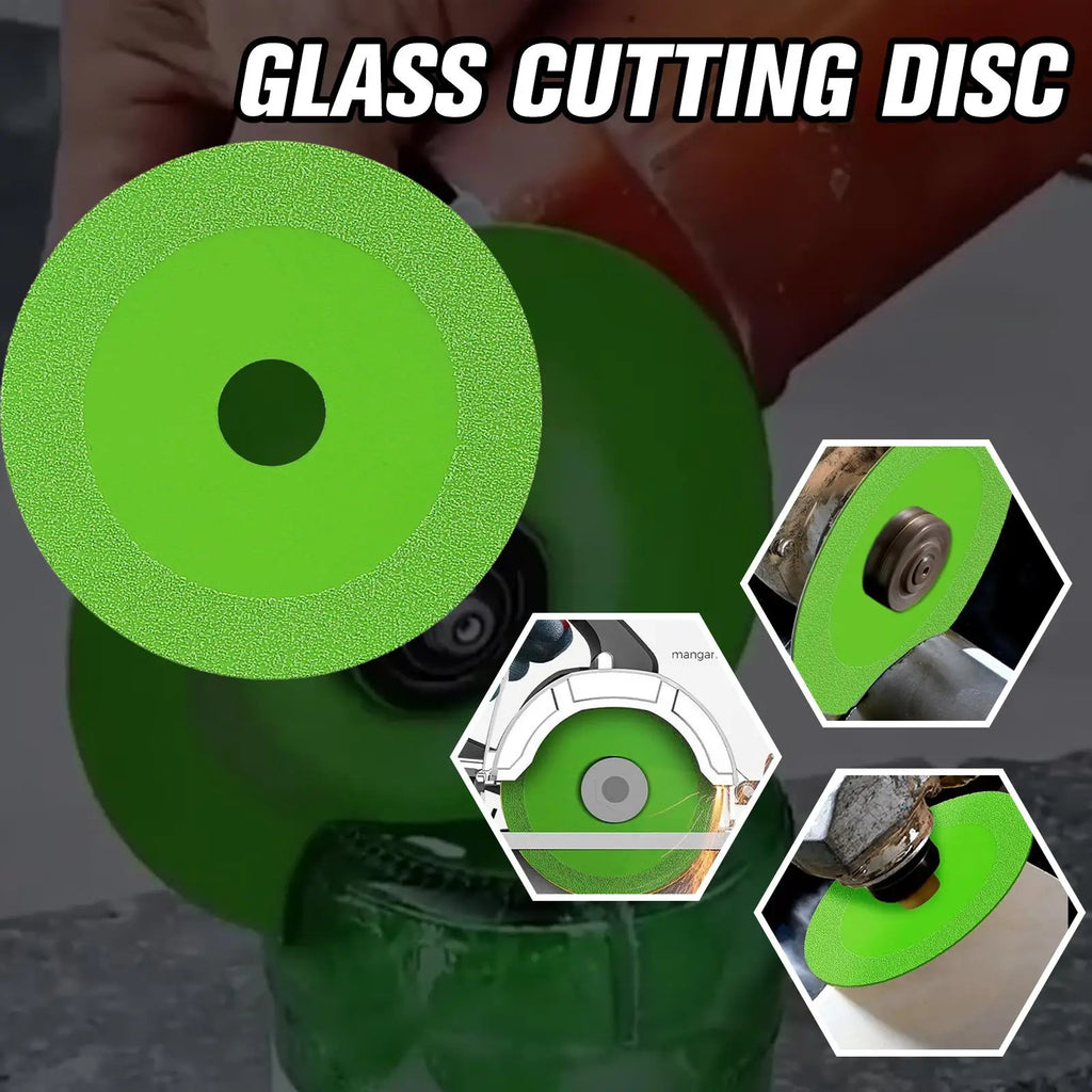 Diamond Glass Cutting Disc 100mm Marble Saw Ceramic Tile Jade Crystal Wine Bottles Grinding Beveling Glass Cutting Tool 1 Pcs Qme