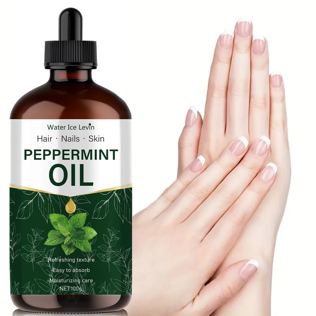 100g Peppermint Essential Oil, Extracted from Natural Plants, Hypoallergenic, Moisturizing Massage Oil Suitable for Men and Women, Hair, Diffusers, and Humidifiers Qme