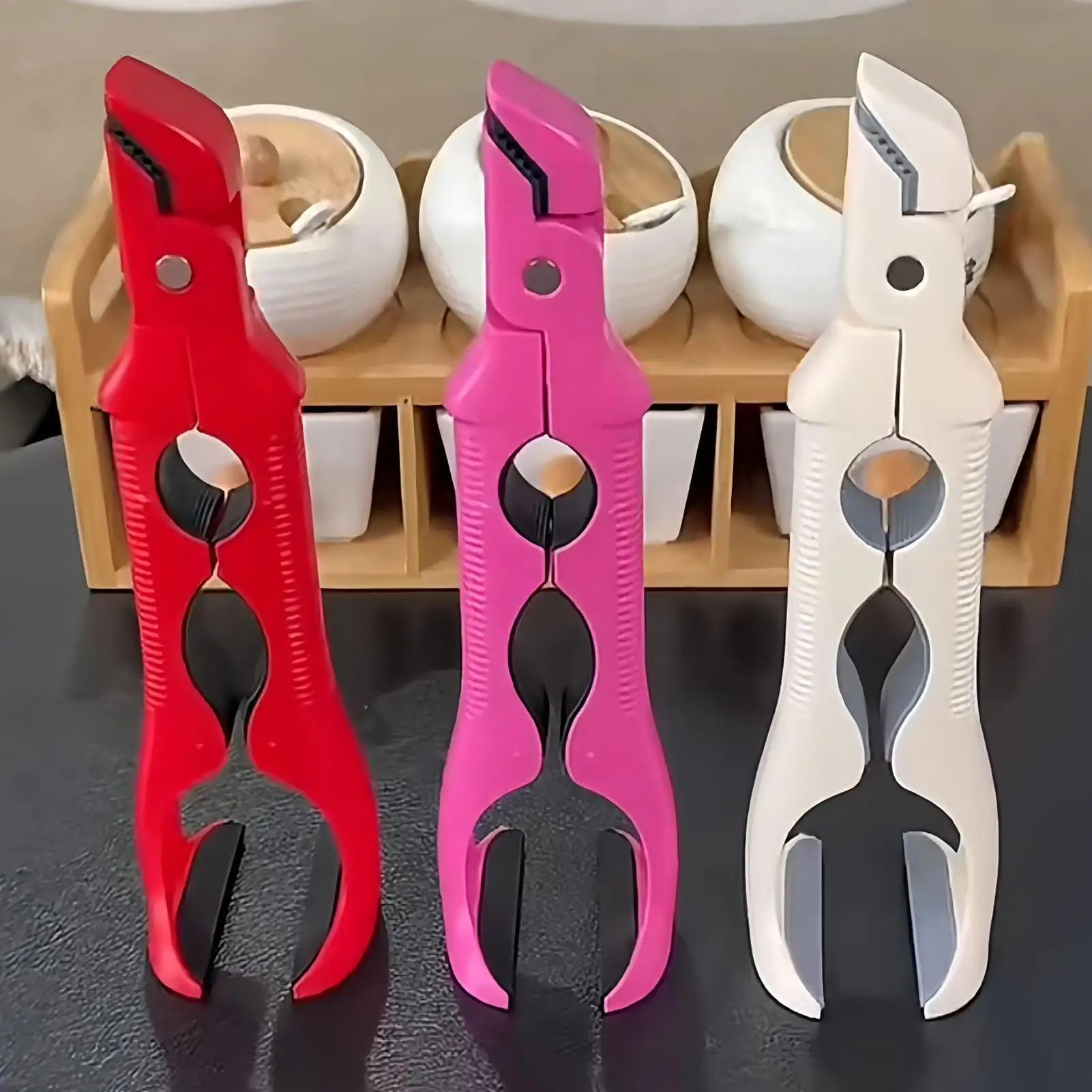 3In 1 Hot Plate Gripper Multi-angle Anti-Scald Bowl Holder Clip Hot Plate Grabber Tool With Lock Kitchen Tools Qme