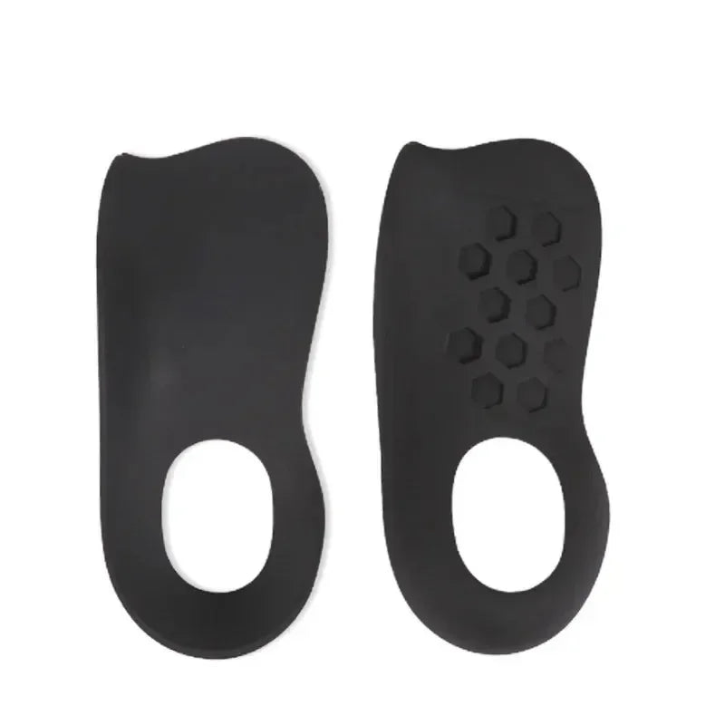 1 Pair Unisex Arch Support Shoe Inserts Orthotic Insoles Flat Feet Qme black 36-45cm